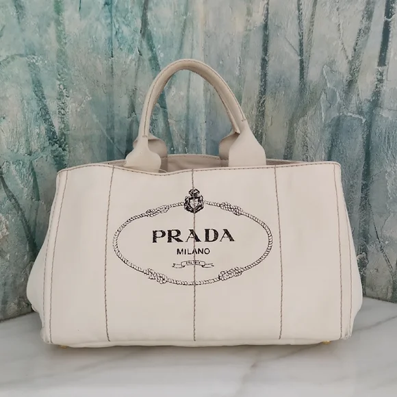 Prada White Tote Bag for Women - Picture 1 of 17